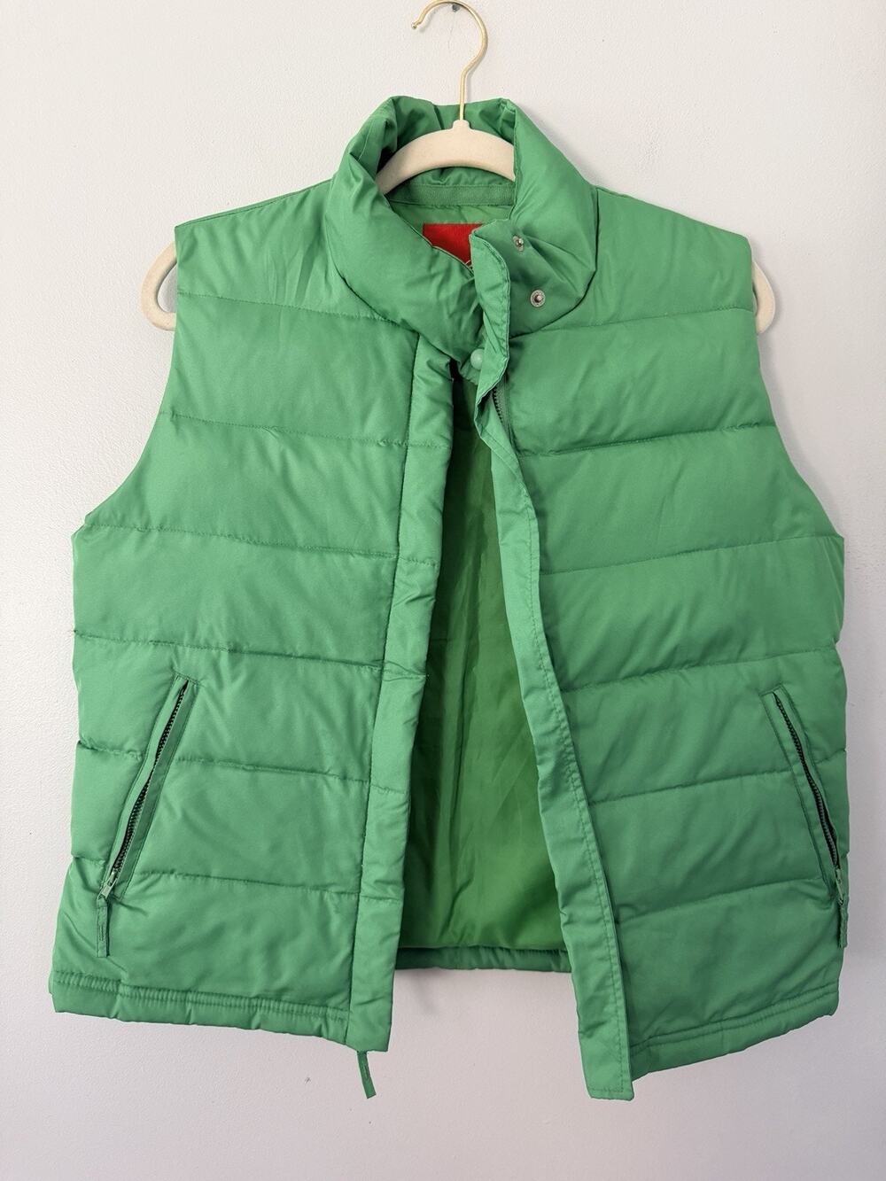 Mossimo Puffer Vest Green XL Bright Colors Colorful